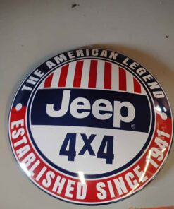 16" Jeep hubcap decor