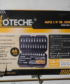 46 PC 1/4" drive sockets set