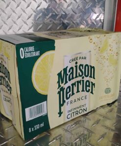 Case of Perrier lemon water