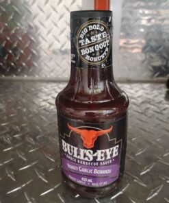 Bullseye honey garlic Bonanza BBQ sauce