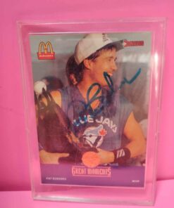 Autographed 1992 McDonald's great moments Toronto Blue Jays Pat borders card