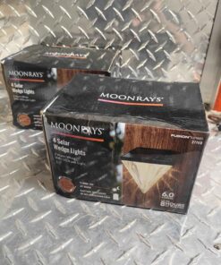 Package of 4 diamond wedge solar fence light