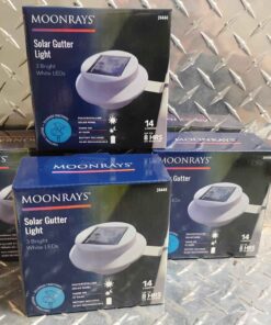 Solar power eavestrough light