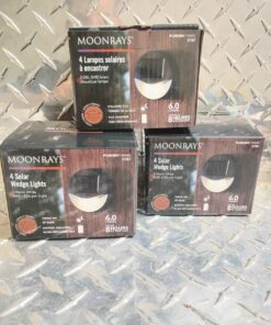 Pack of 4 solar wedge lights