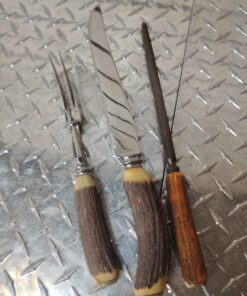 Bone handle meat carving set