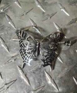 Metal butterfly pin