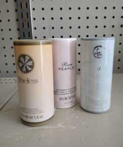3 bottles shimmering body powder