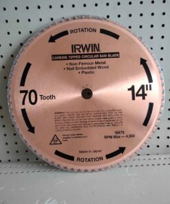 Carbide tipped circular saw blade