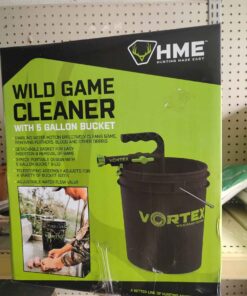 Wild game cleaner with 5 gallon bucket