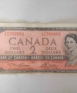 1954 Canadian $2 bill