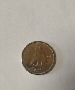 1971 Canadian dime