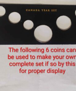 1971 Canada year coin display
