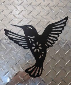 Larger than life hummingbird metal cutout