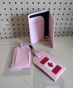 Qty 2 luggage tags and passport wallet