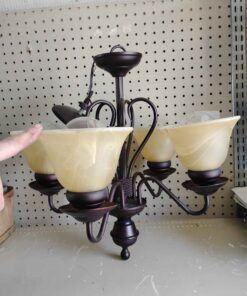 Bronze design 5 light chandelier