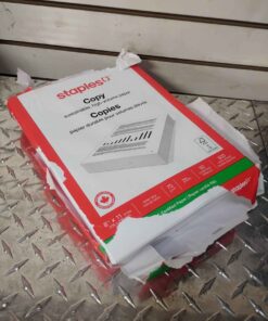 Package of 500 copy paper... distressed packaging