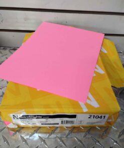 Package of 250 pink construction paper