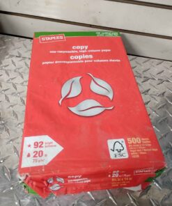 Package of 500....... 8 - 1/2 x 14 in copy paper
