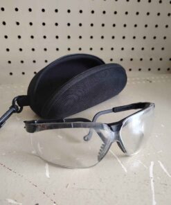 Safety glasses with case