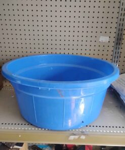 Blue laundry tub