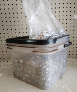 Pail almost full of nails
