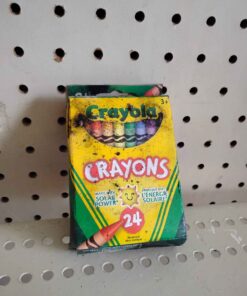 Crayons distressed packaging