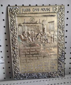 Bless this house brass plaque