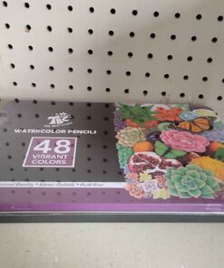 48 watercolor pencils in metal tin