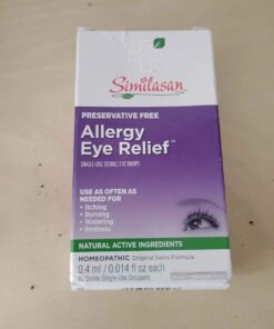 Allergy eye relief... slightly out of date