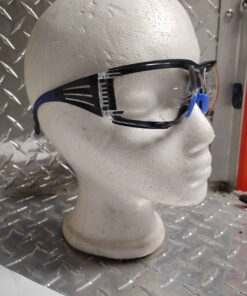 Foam backed safety glasses