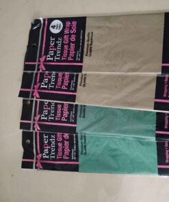 2 of each gray and brown tissue paper