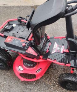 36" battery powered lawn mower..... comes with batterys and charger powers on appears to be a safey or some other parking switch sensor