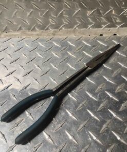 Long handle green needle nose pliers