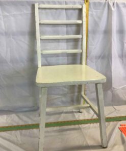 Painted Ladderback Wooden Chair