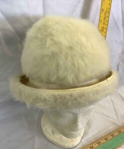Toscano White “Fur” Hat made in Italy