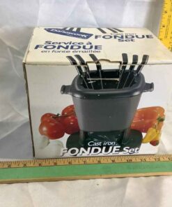 Cast Iron Fondue Set