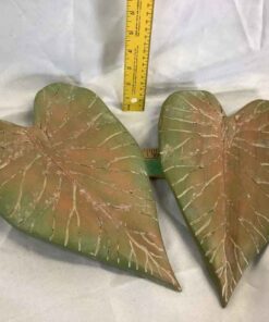 Hand Carved Green Leaves by Dan Bowden