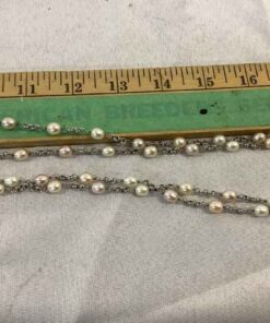 Silver and Pearl Necklace (marked 925)