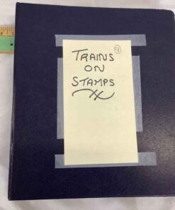 Binder of Stamps - Trains