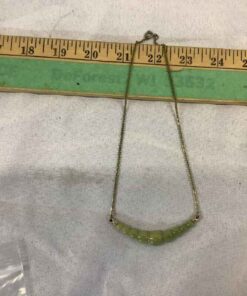 Vintage Green Pendant Necklace