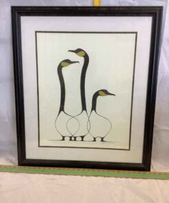 Three Geese Photolithograph by Benjamin Chee Chee ‘74