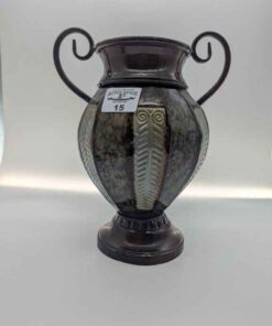 Double handled decorative vase