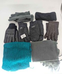 Gloves, mitts, scarves