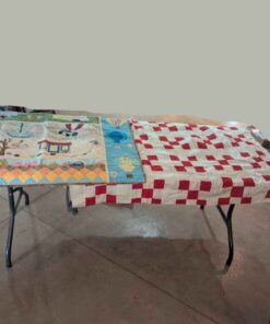 Child's quilt and nine block quilt topper