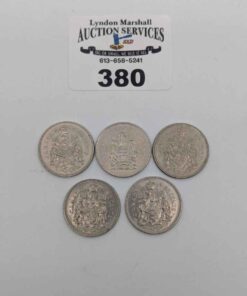 Canadian 50cent coins 1969 to 1997
