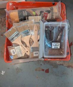 Paint brushes, rollers, etc