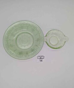 Depression and Uranium glass bowls