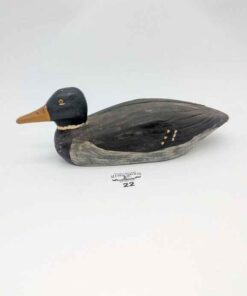 Antique C.Orton Wood Carved duck