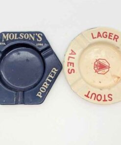 Labatt's & Molson's advertising ash trays