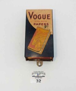 Antique Vogue Cigarette paper dispensing tin
